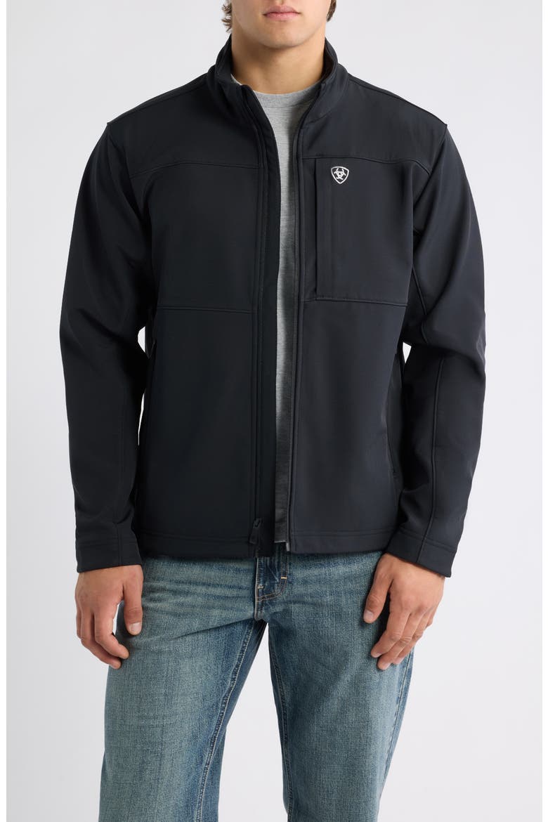 Vernon Softshell Jacket, Main, color, BLACK