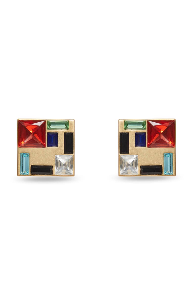 Lele Sadoughi The Met X Lele Mondrian Composition Earrings, Main, color, 