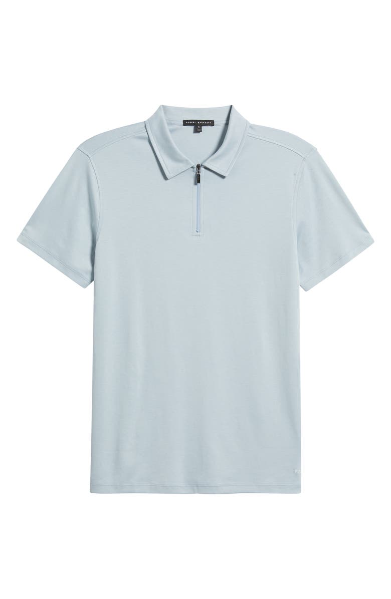 Robert Barakett Georgia Zip Polo, Alternate, color, Blue Fog