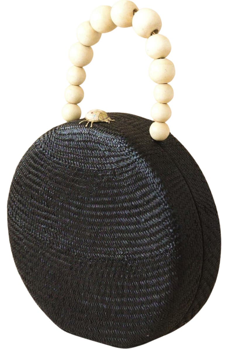 LIKHA Round Top Handle Bag, Alternate, color, Black