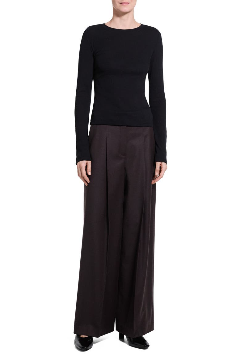 Pima Cotton & Modal Top, Alternate, color, BLACK - 001