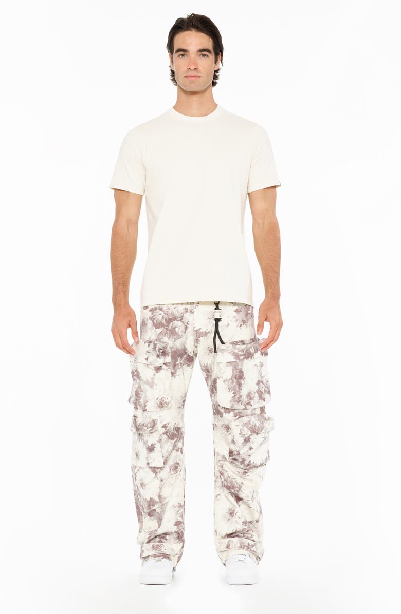 Cult of Individuality Baggy Cargo Jeans, Alternate, color, Flora Print