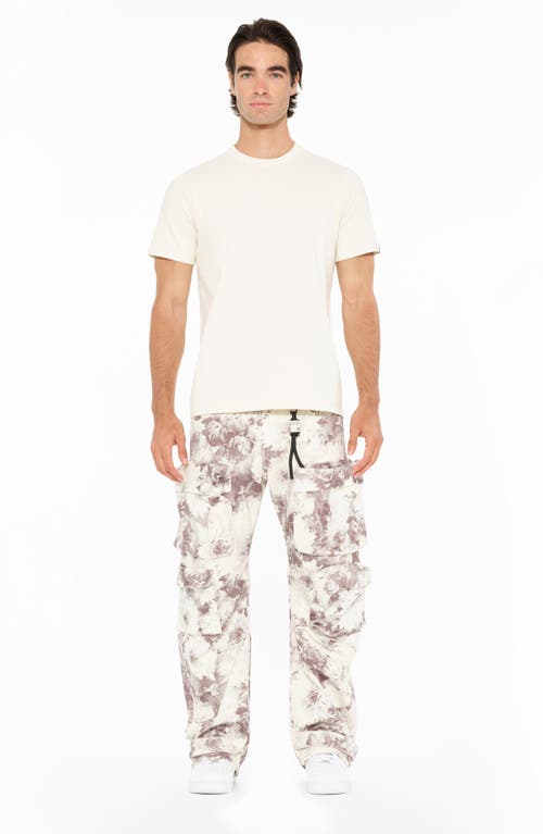 Cult Of Individuality Baggy Cargo Jeans In Flora Print