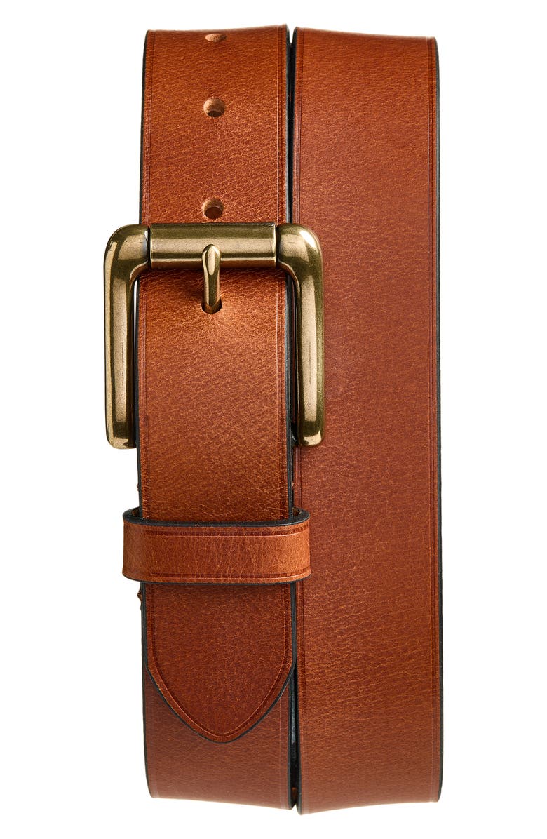 BOCONI Roller Buckle Leather Belt, Main, color,