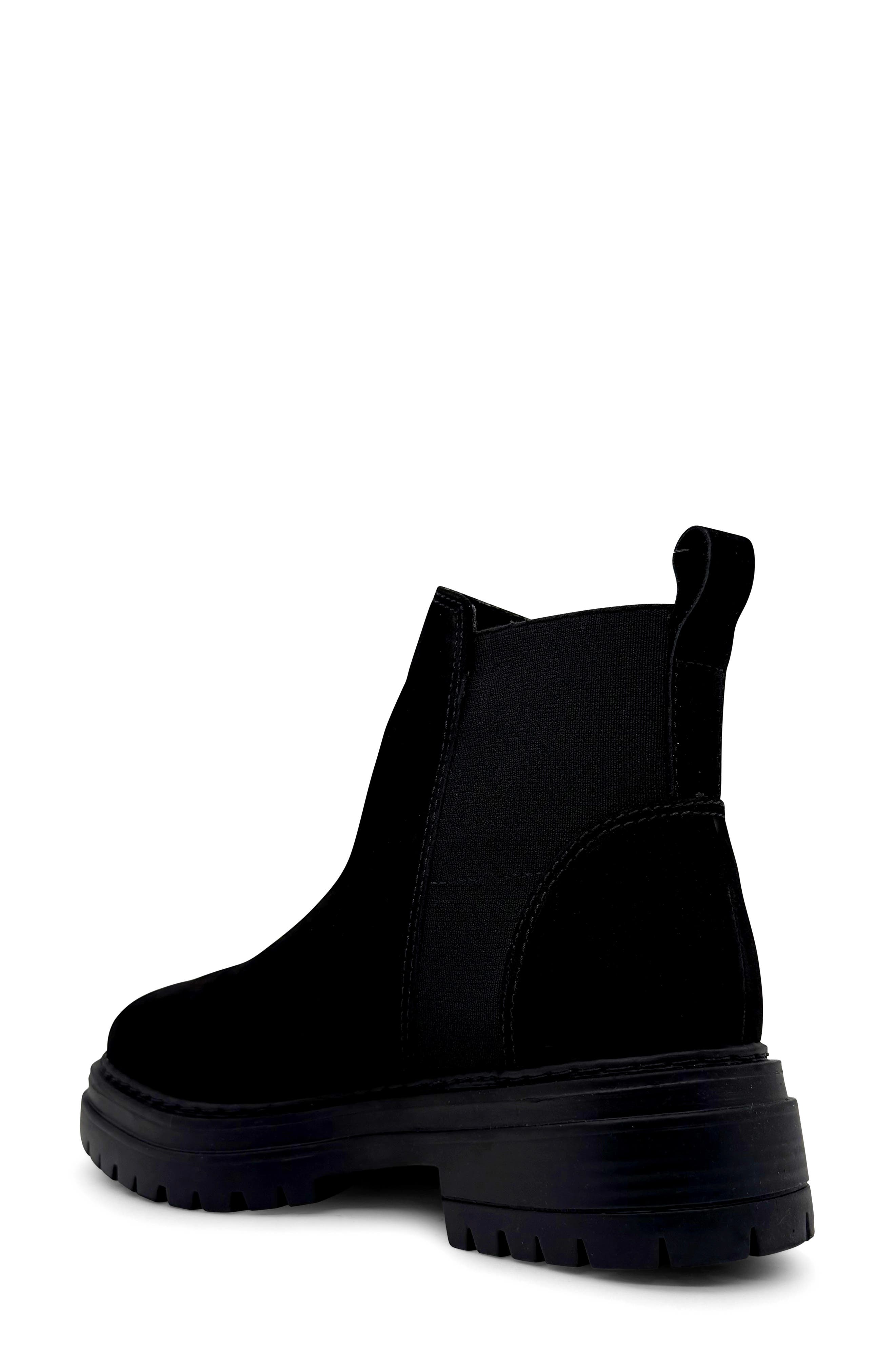 Farah Leather Chelsea Boot, Alternate, color, BLACK