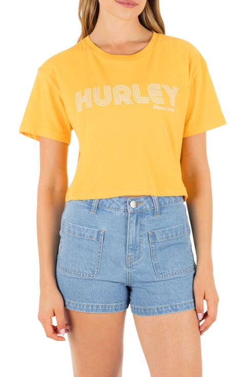 Rollers Boxy Crop Cotton Graphic T-Shirt
