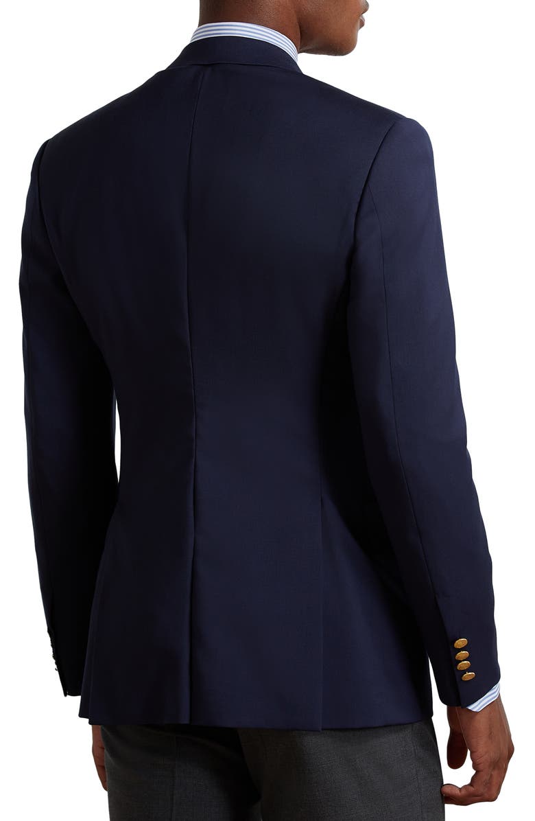 Ralph Lauren Purple Label Gregory Hand Tailored Wool Serge Blazer, Alternate, color, Classic Navy
