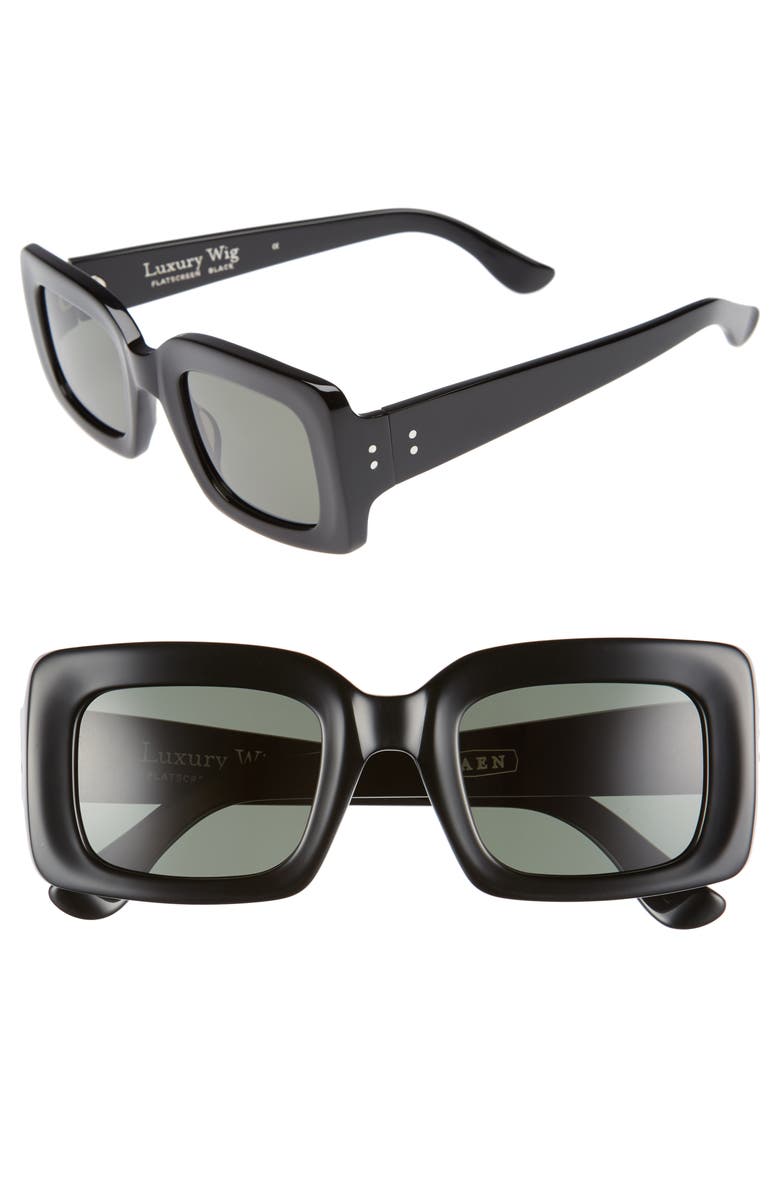 RAEN x Alex Knost Luxury Wig Flatscreen 49mm Square Sunglasses, Main, color, 