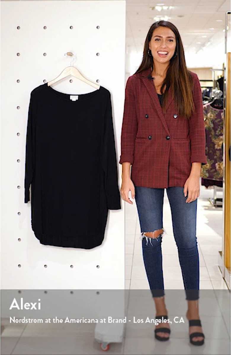 CREW NECK SHIRTTAIL TUNIC, sales video thumbnail