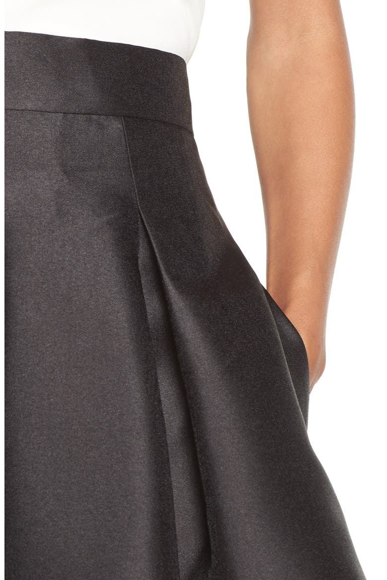 Release Pleat Full Skirt, Alternate, color, BLACK
