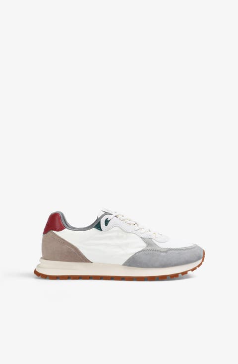 Suede Skull Contrast Sneakers