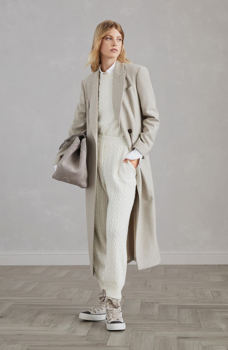 Brunello Cucinelli Cashmere knit trousers, Alternate, color, 