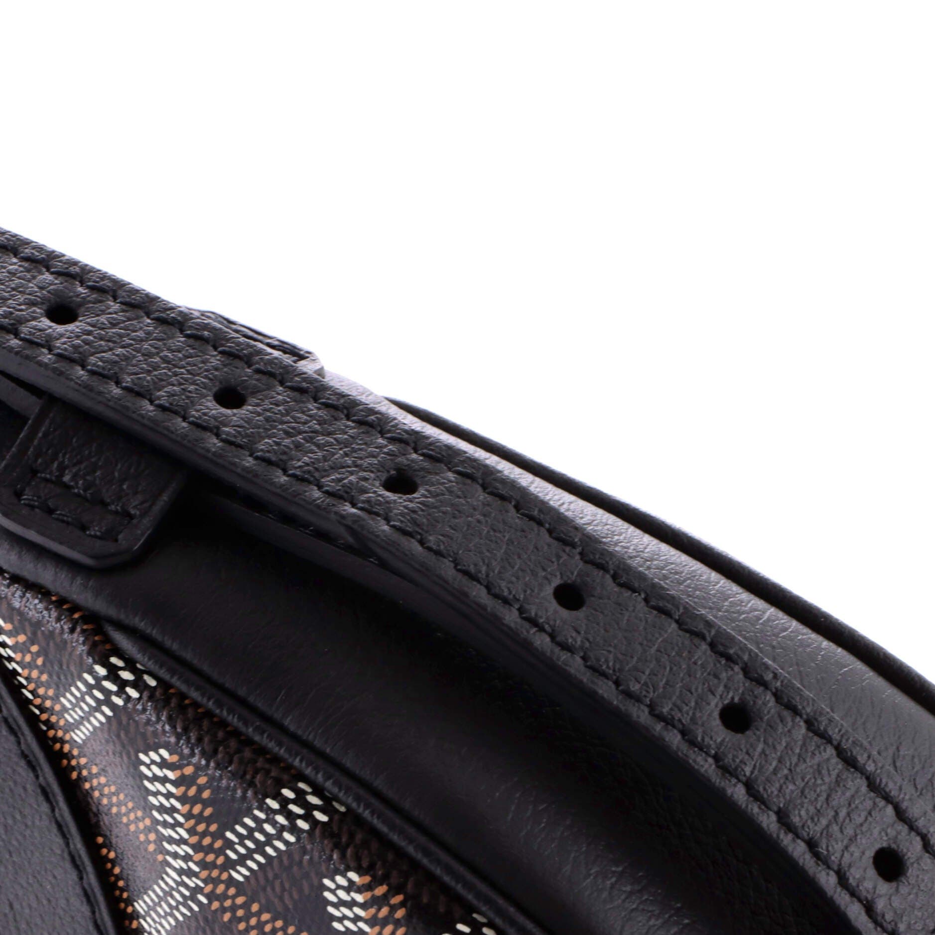Pre-Owned Goyard Hirondelle Shoulder Bag Coated Canvas and Leather, Alternate, color, Black