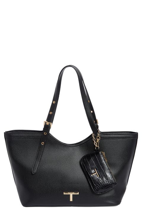 Amelie Faux Leather Bucket Tote