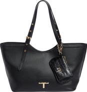 Tahari Amelie Faux Leather Bucket Tote