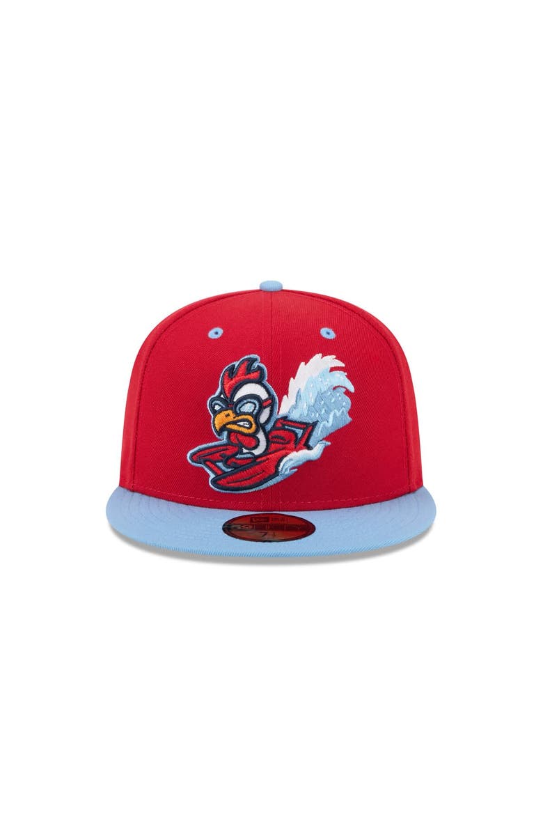 New Era Men's New Era Red Tri-City Dust Devils Theme Nights 59FIFTY Fitted Hat, Alternate, color, Red