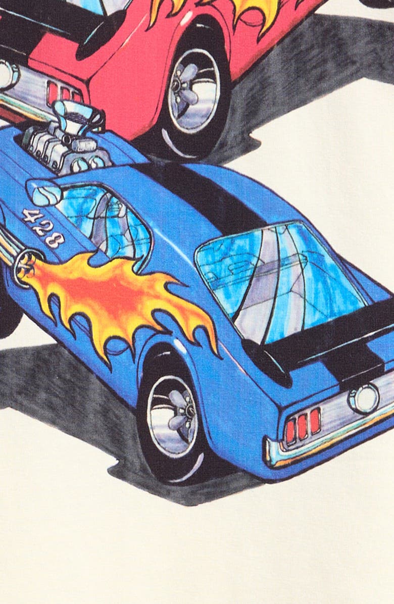 Rock Your Baby Kids' Cars Long Sleeve Graphic T-Shirt, Alternate, color, Cream