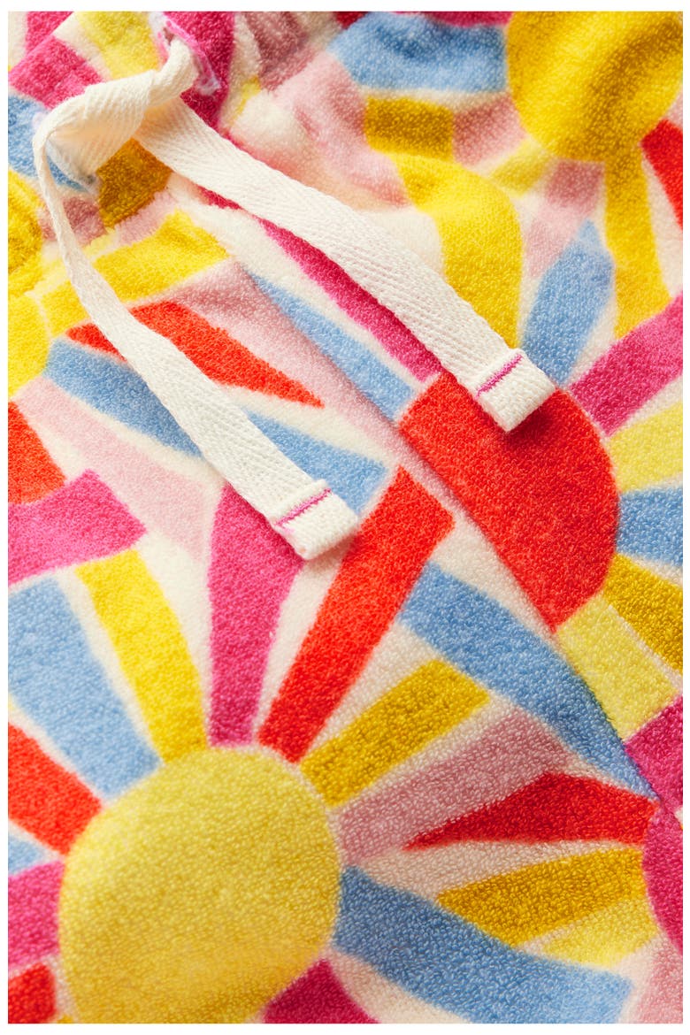 Kids' Cotton Blend Terry Cover-Up Shorts, Alternate, color, SOFT IVORY SUNBURST