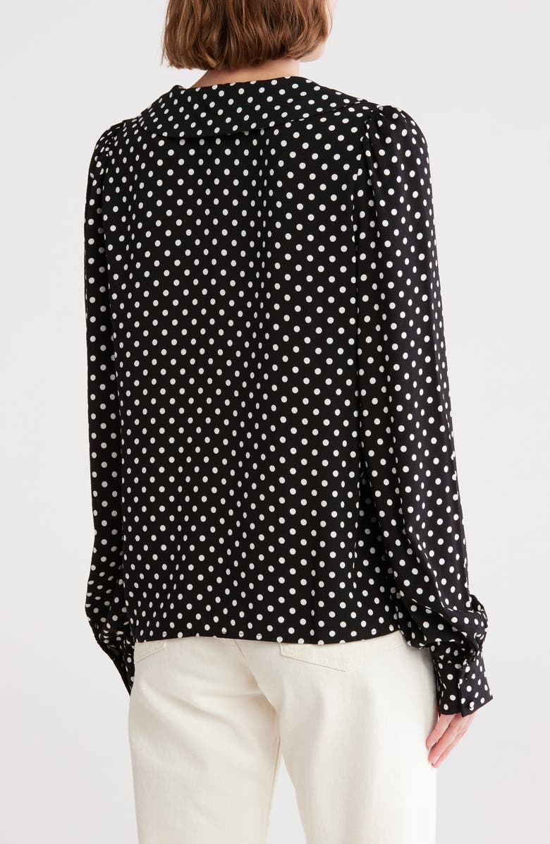 VERO MODA Louisa Lace Collar Long Sleeve Top, Alternate, color, 