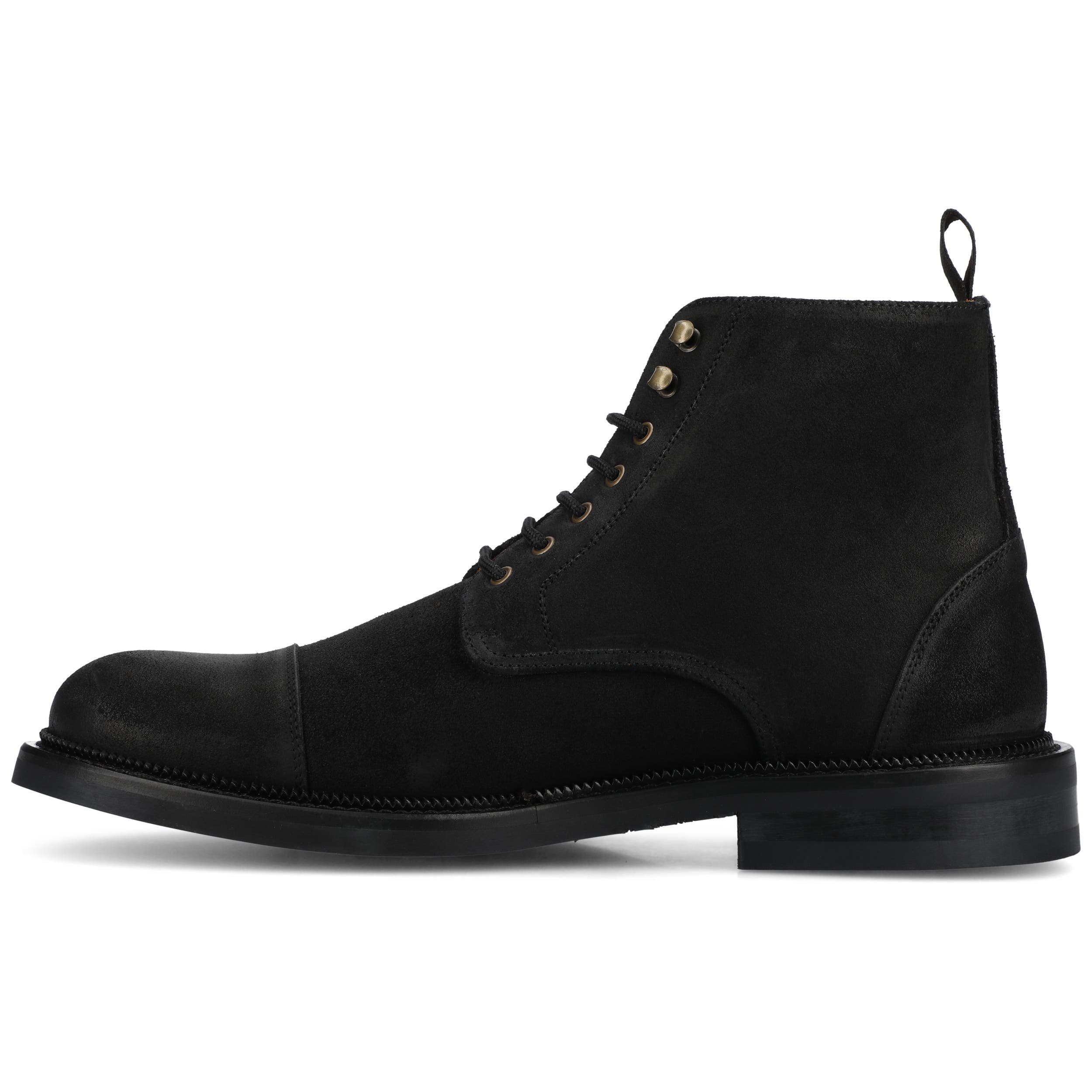 TAFT Men's Rome Dress Boot, Alternate, color, Black Suede