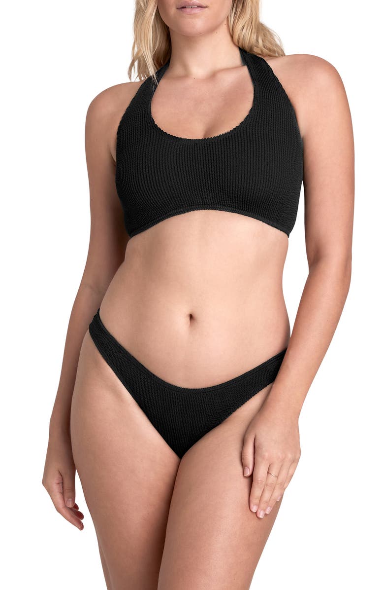 bond-eye The Sign Hipster Bikini Bottoms, Alternate, color, Black