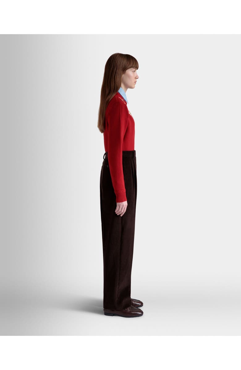 Bally Winter Capsule Pleated Pants, Alternate, color, Ebano 21
