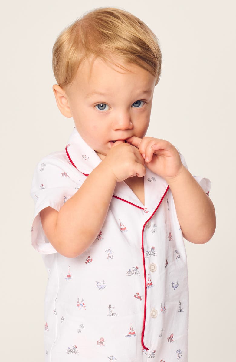 Petite Plume Summer Fitted One-Piece Pajamas, Alternate, color, 