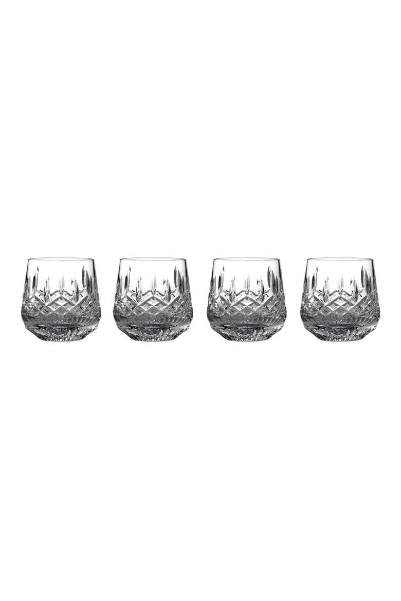 Lead Crystal Old Fashioned Glasses, Alternate, color, CLEAR