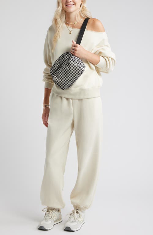 Bp. Oversize Fleece Joggers In Neutral