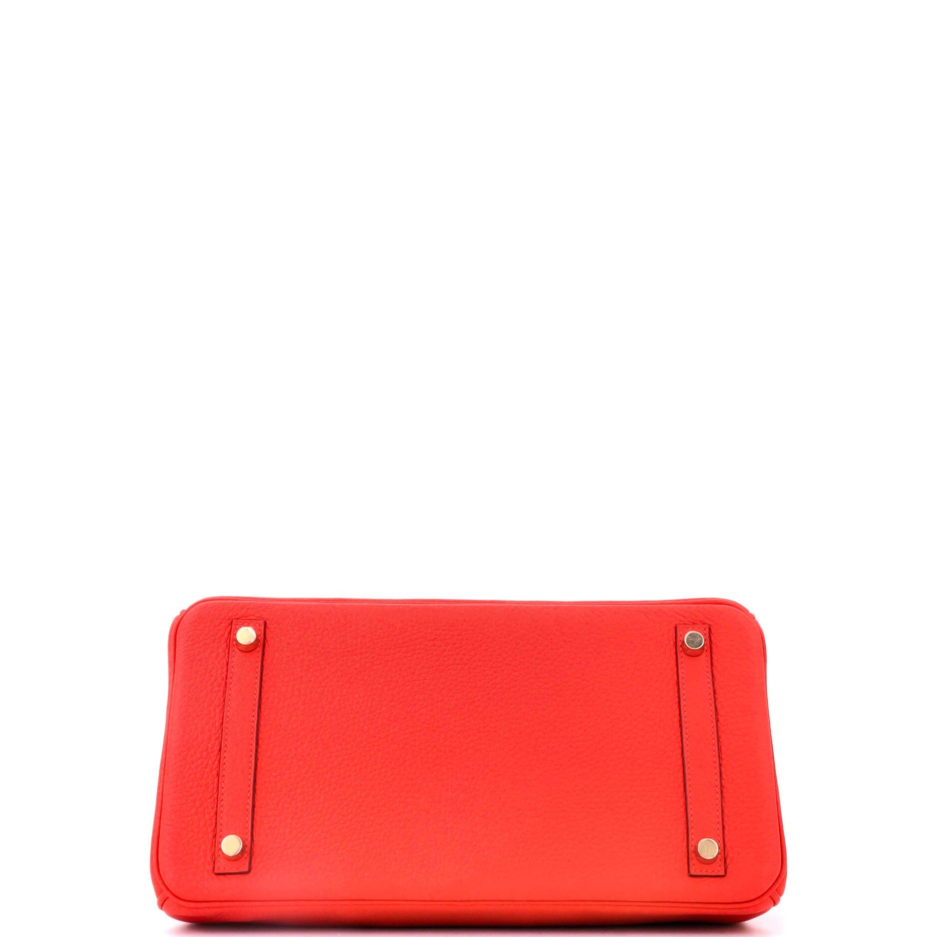 Birkin Handbag Red Clemence with Gold Hardware 30, Alternate, color, Red