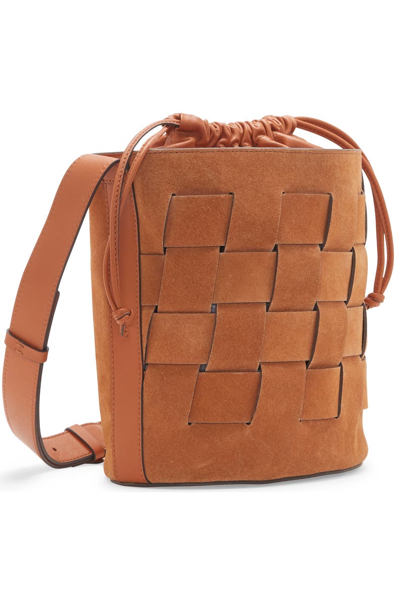 Vince Camuto Josy Woven Leather Crossbody Bag, Alternate, color,