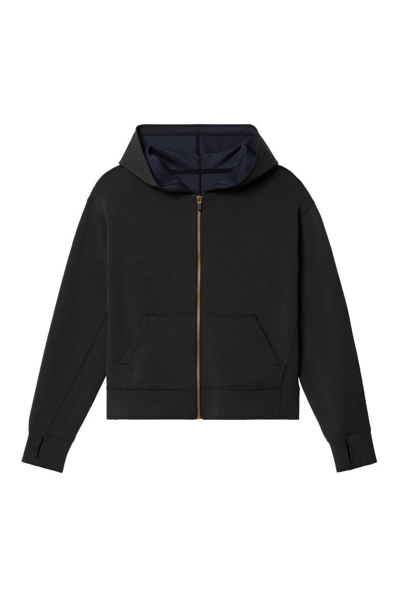 DreamGlow Full Zip Hoodie, Alternate, color, BLACK