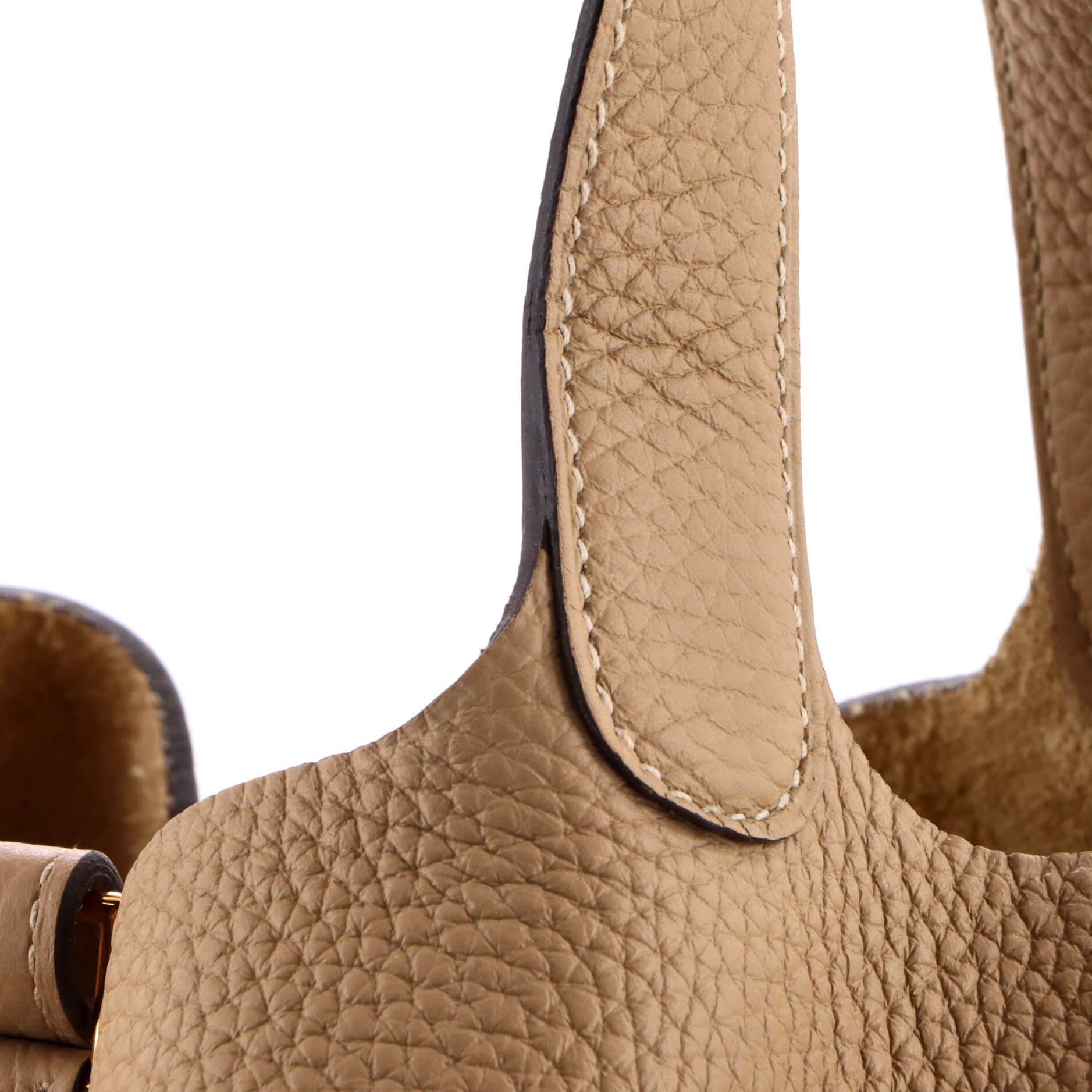 Pre-Owned Hermes Picotin Lock Bag Clemence MM, Alternate, color, Trench