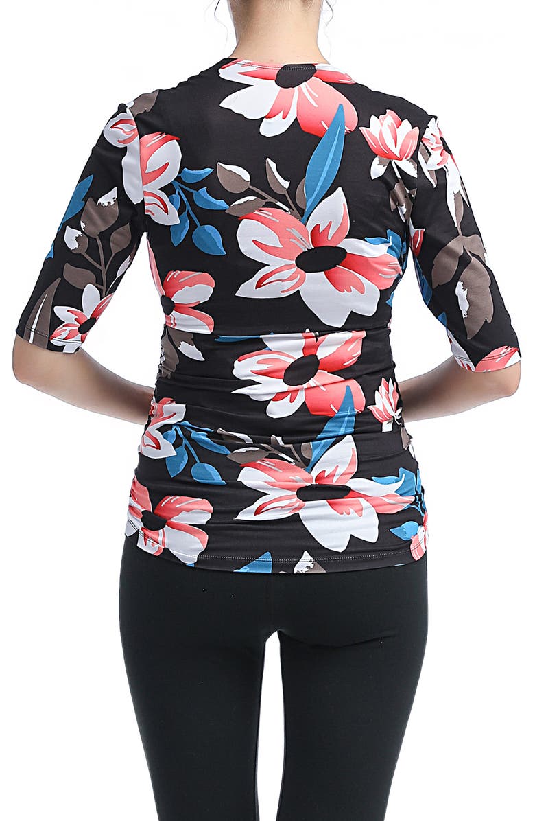 Kimi and Kai Essential Ruched Maternity/Nursing Top, Alternate, color,