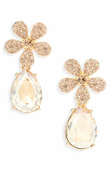 Cara Flower Drop Earrings