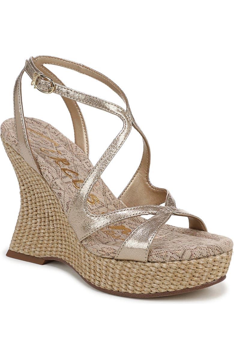 Circus NY by Sam Edelman Trina Platform Wedge Sandal, Main, color, Soft Gold
