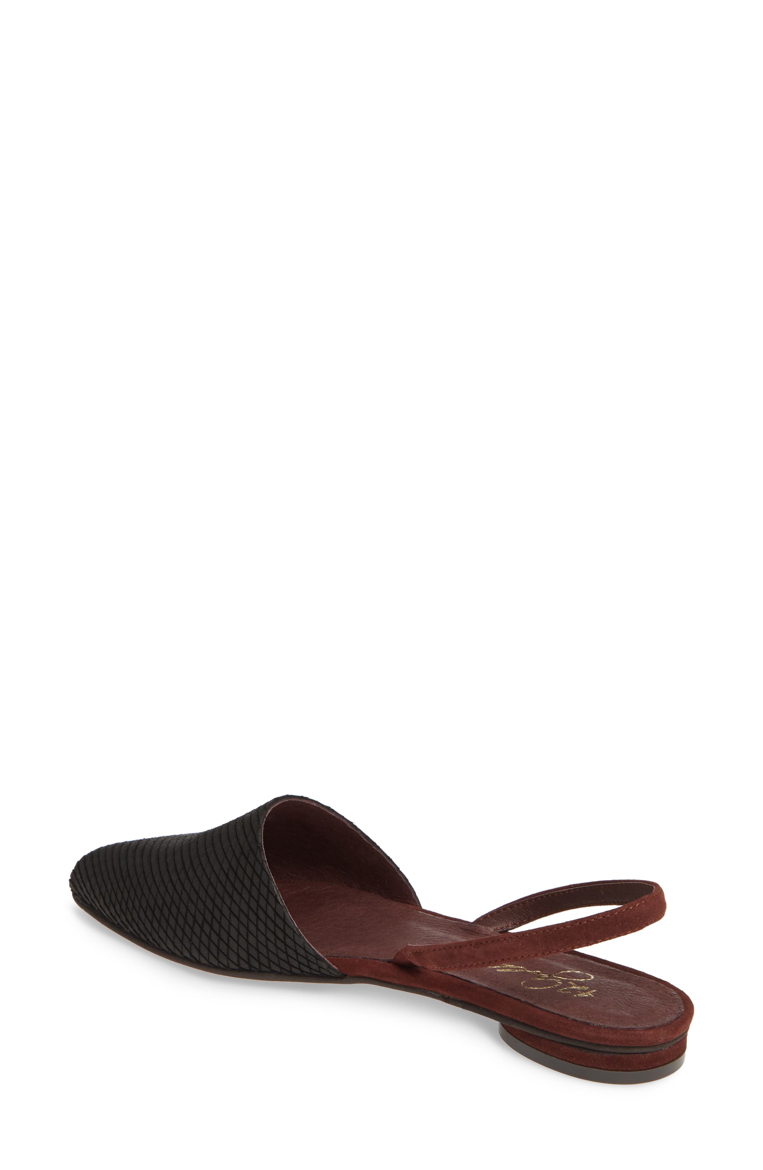 42 Gold Cab Pointy Toe Slingback Flat, Alternate, color, 