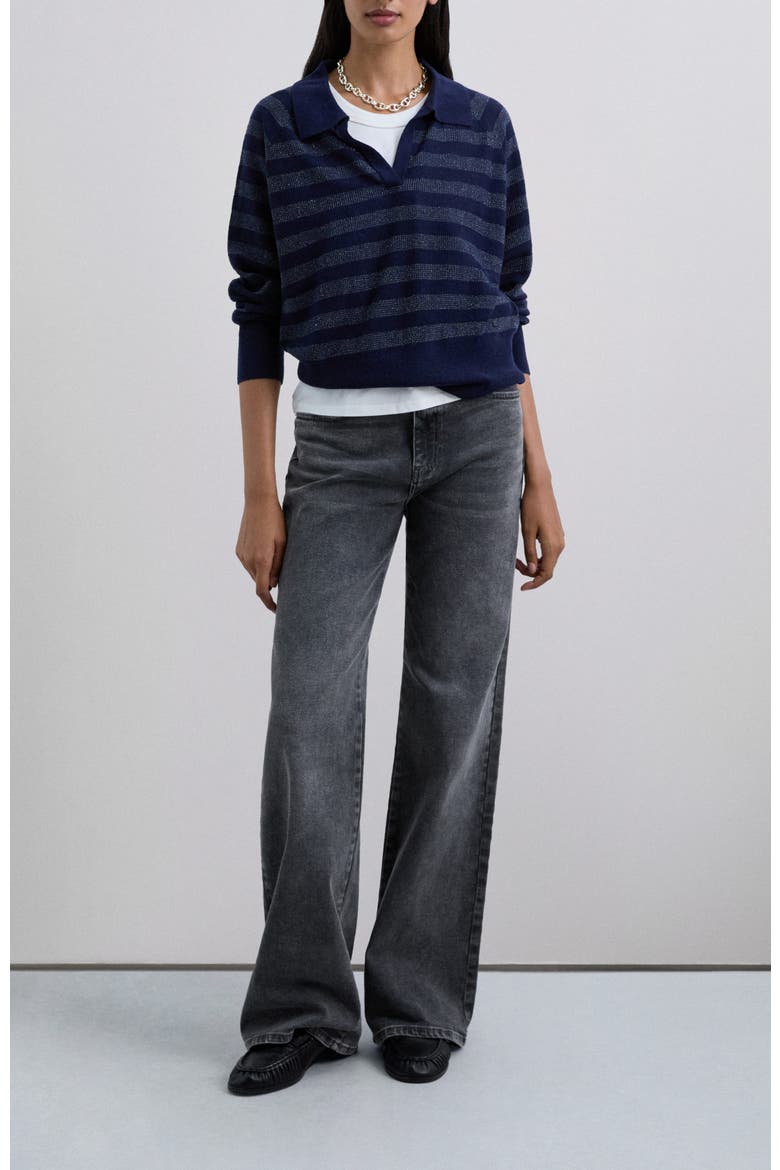 Pololurex Jumper, Alternate, color, Navystripes