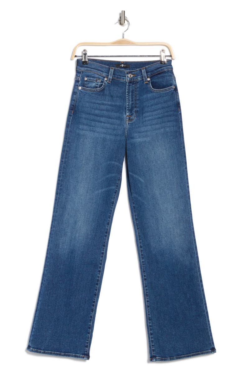 7 For All Mankind Alexa High Waist Wide Leg Jeans, Alternate, color, Fawn