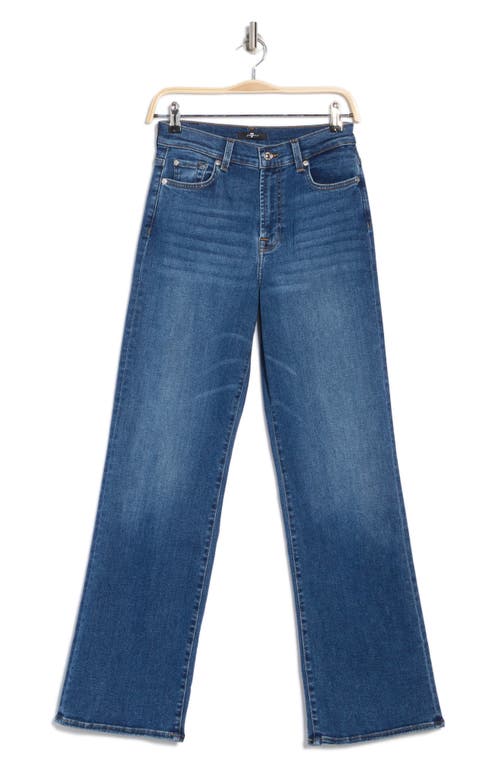 7 For All Mankind Alexa High Waist Wide Leg Jeans In Brown