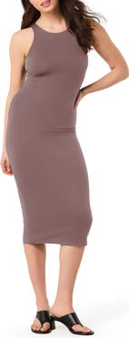 SPANX® SPANXsmooth™ Jersey Cutaway Shoulder Midi Dress