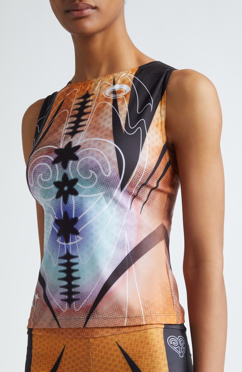 Paolina Russo Pixel Print Tank, Alternate, color, 