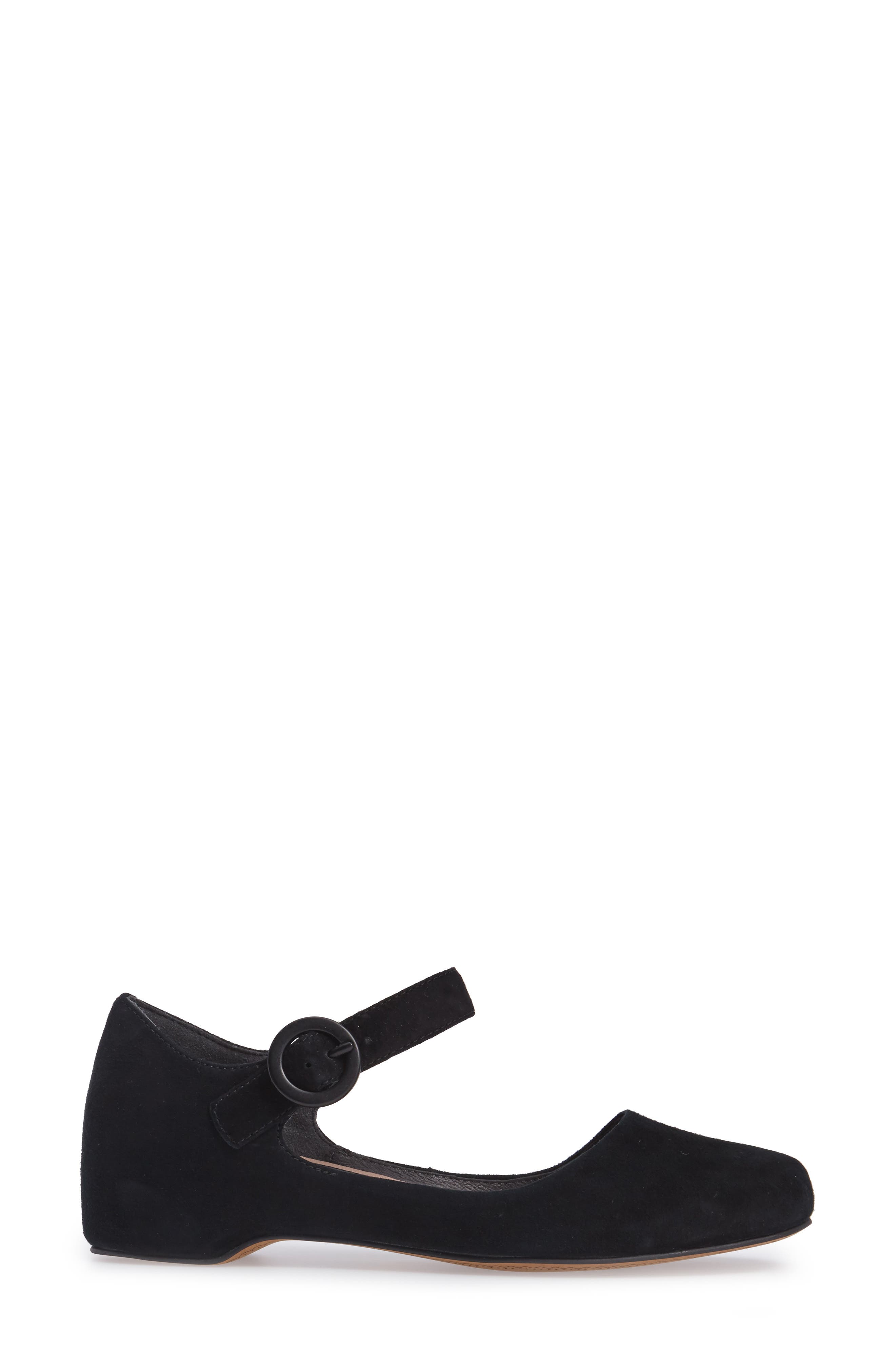 Serena Mary Jane Flat, Alternate, color, BLACK LEATHER