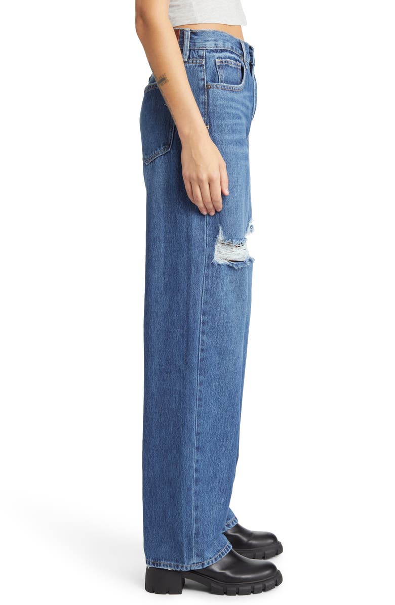 HIDDEN JEANS Ripped Baggy Nonstretch Jeans, Alternate, color, 