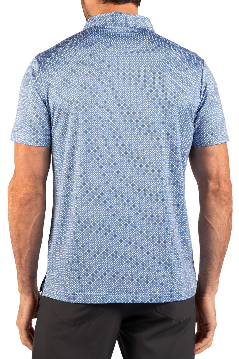 Diamond Geo Performance Polo, Alternate, color, SAPPHIRE BLUE