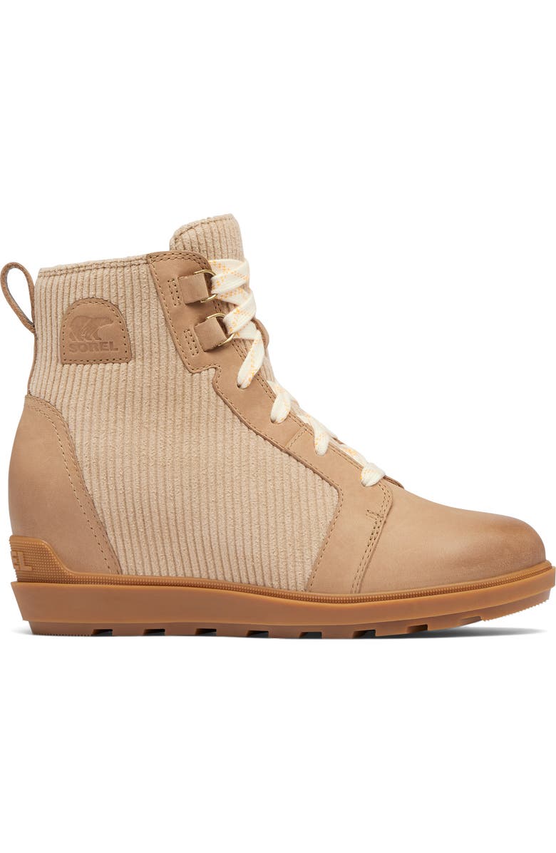 SOREL Evie II Wedge Bootie, Alternate, color, Dusty Tan/ Gum 2