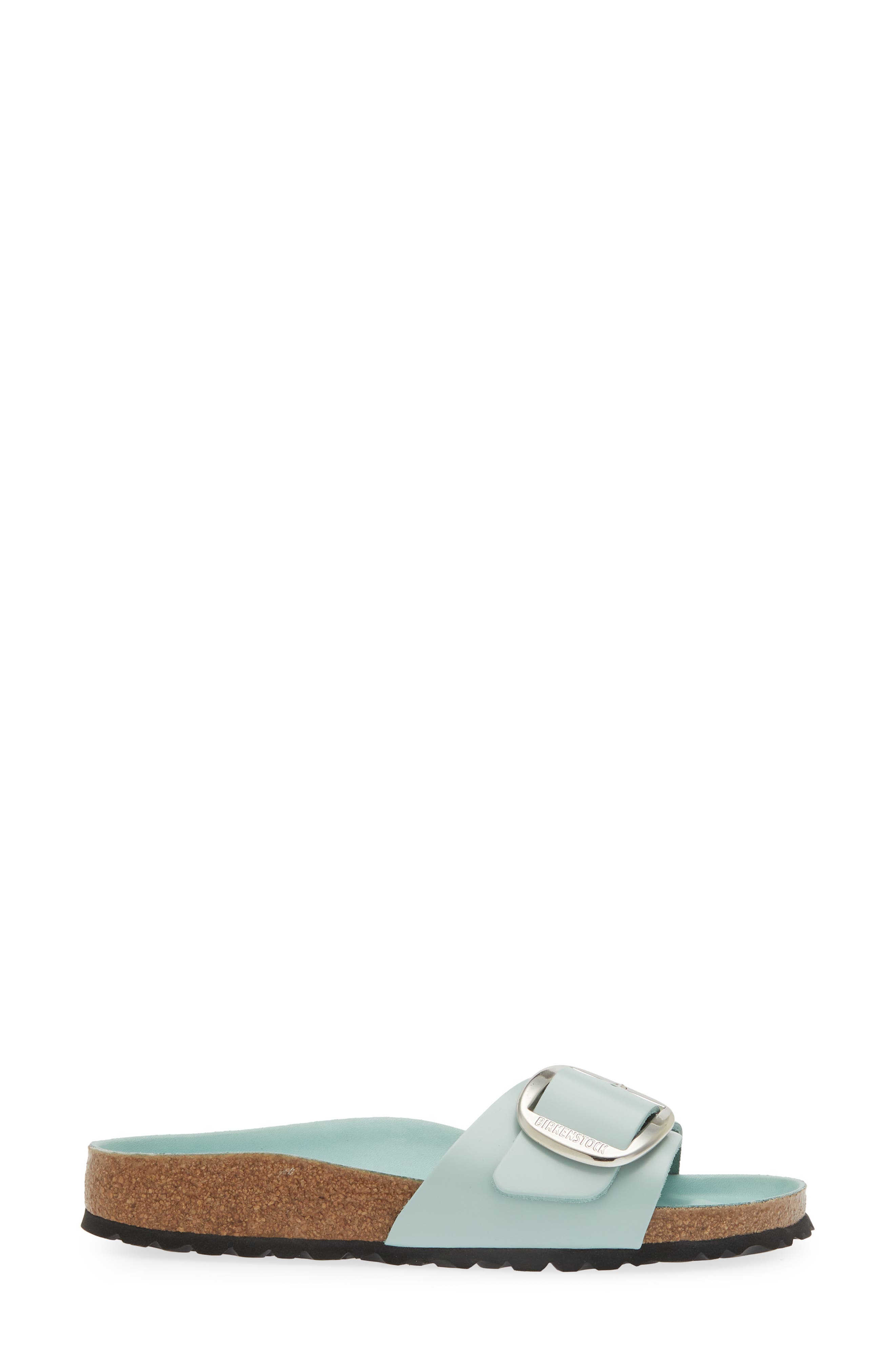 Birkenstock Madrid Big Buckle Slide Sandal, Alternate, color, Surf Green