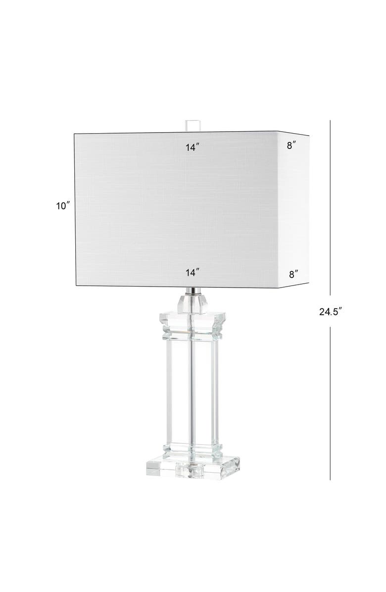 JONATHAN Y Ophelia Crystal LED Table Lamp, Alternate, color, Clear