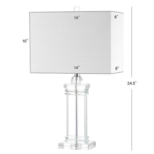 Jonathan Y Ophelia Crystal Led Table Lamp In Clear