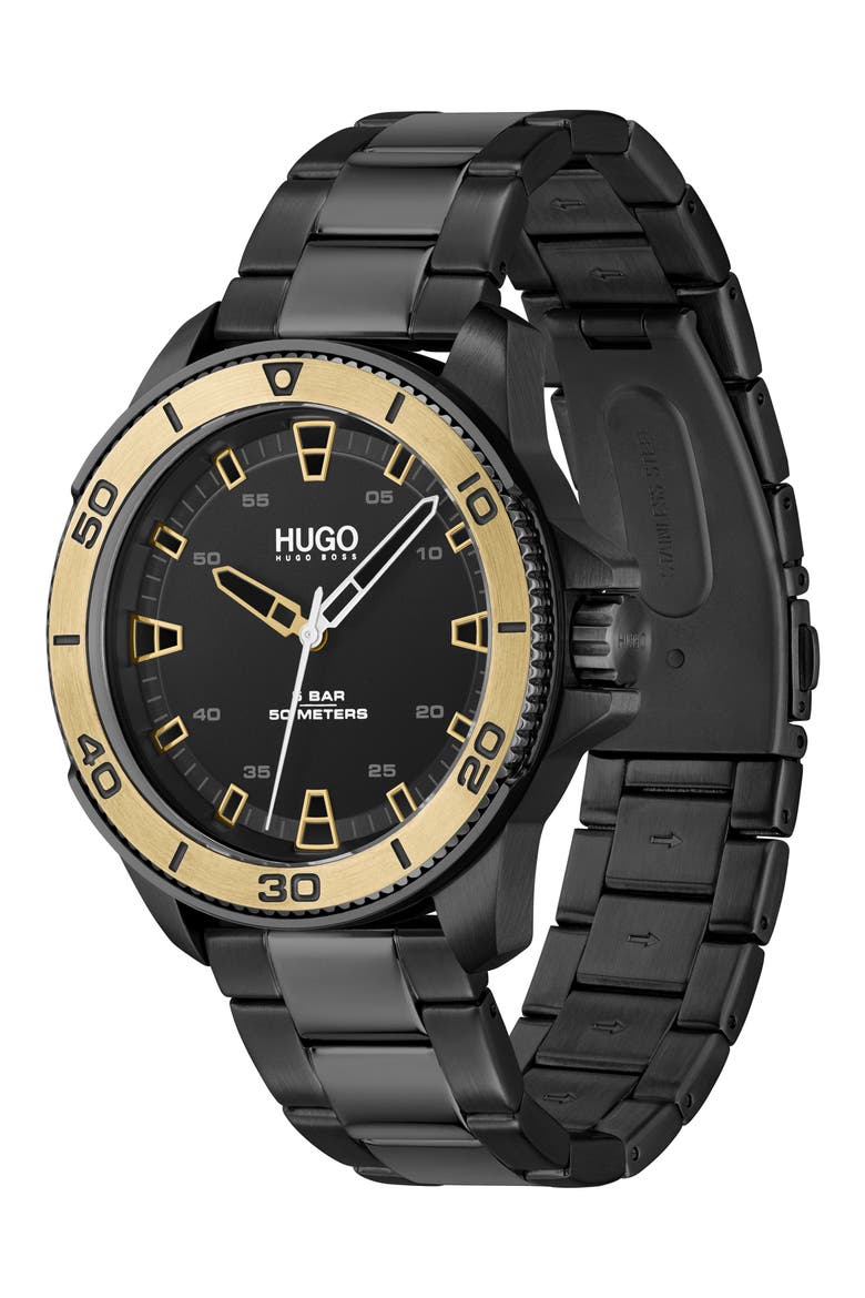 Streetdiver Japanese Quartz Watch, 42mm, Alternate, color, BLACK